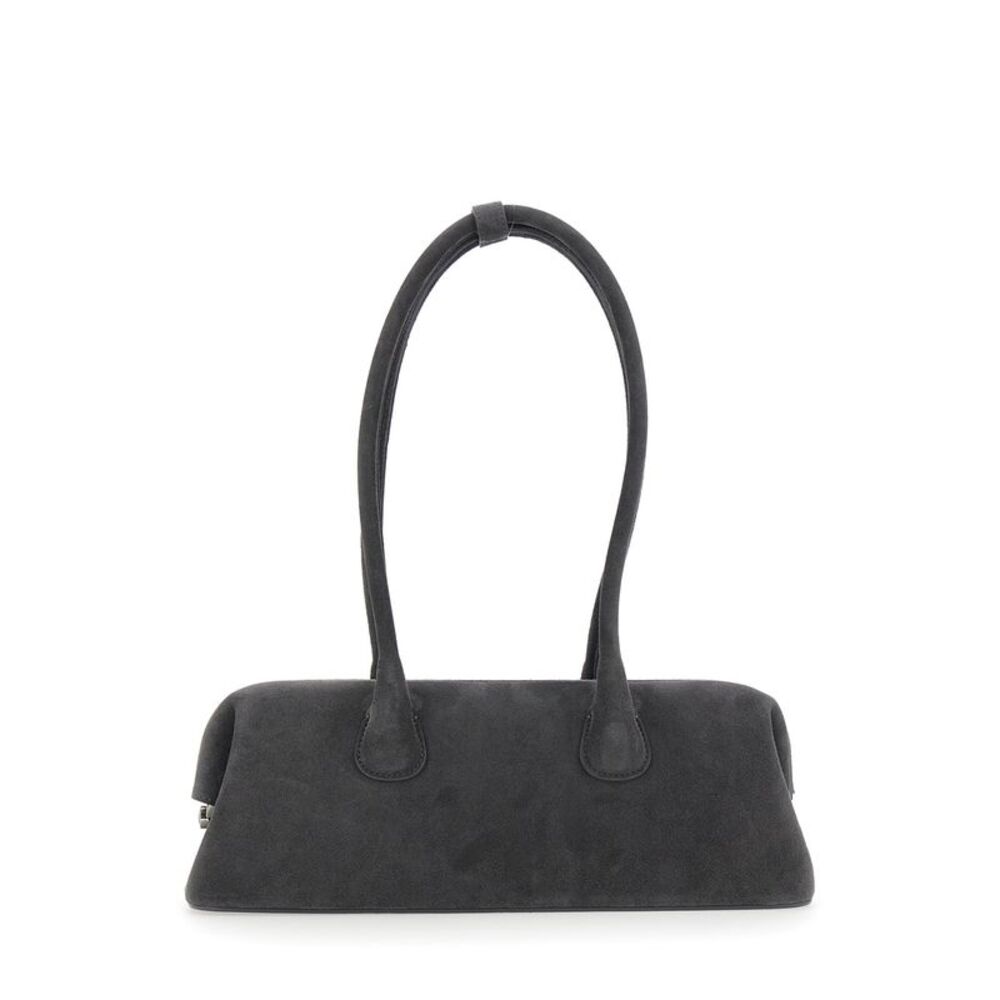 Osoi Women Boat Wide Shoulder Bag In Brown Cow Leather Unisex